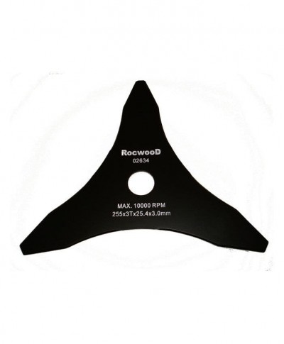 3 Tooth Brushcutter Blade 255mm x 25.4mm x 3mm