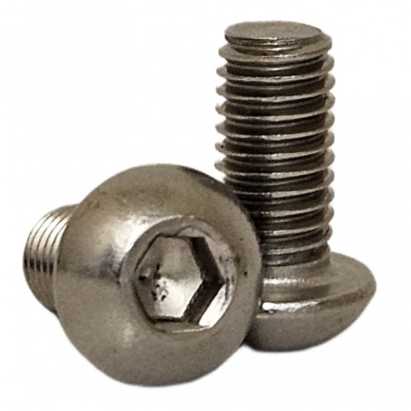 Screw Button Head Socket M8 x 16 A2 Stainless Steel, Pack of 100