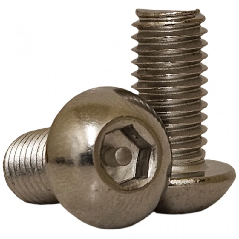 Hex Screw Security Button Head M8 x 16 A2 Stainless Steel, Pack of 100