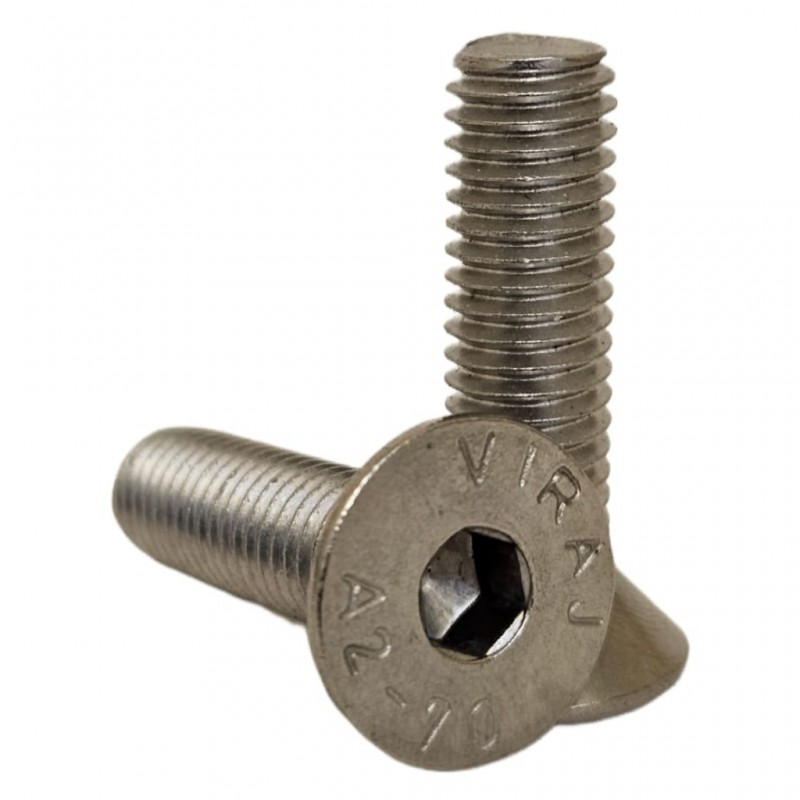M8 x 30mm Countersunk Stainless Steel Screws, Pack Of 100