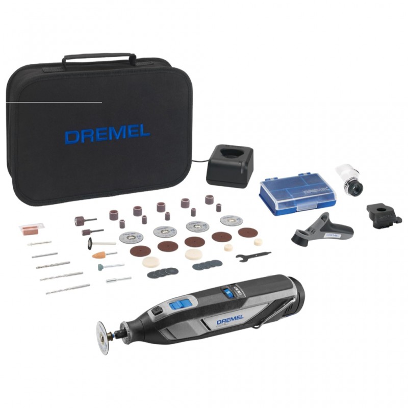 Dremel 8220 Cordless Rotary Tool 12 Volt, Multi Tool Kit with 2 Attachments, 45 Accessories