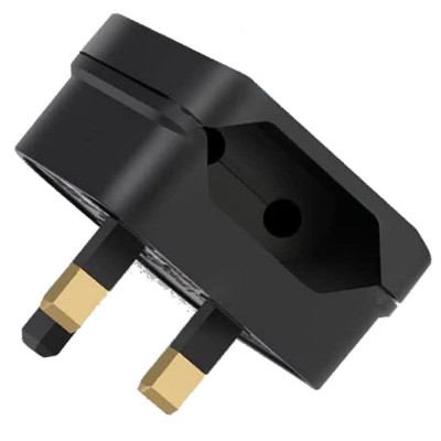 Adaptor Plug, 2 Pin EU to UK 3 Pin