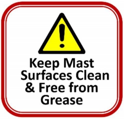 Ecolift Keep Mast Clean, Quantity 5 Labels
