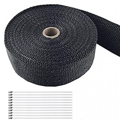 Exhaust Wrap With Stainless Ties, 15 Metres