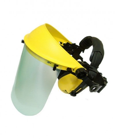 Face Shield With Ear Muffs And Clear Visor For Brushcutter Users