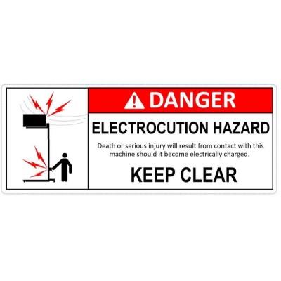 Genie Danger Electrocution Hazard Label x 5