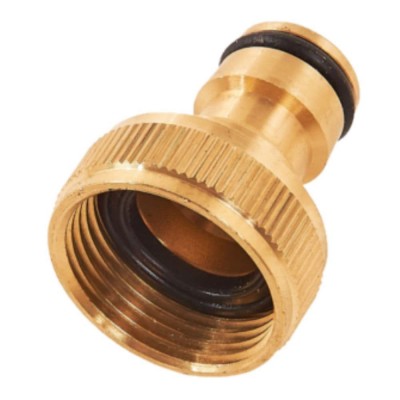 Hose Tap Connector, Brass 3/4