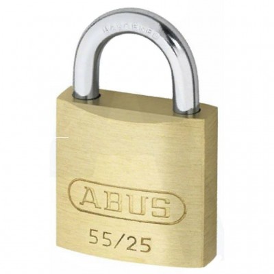 Padlock 55/25mm Brass Keyed Alike Abus, Ideal For Portable Toilet Cubicle