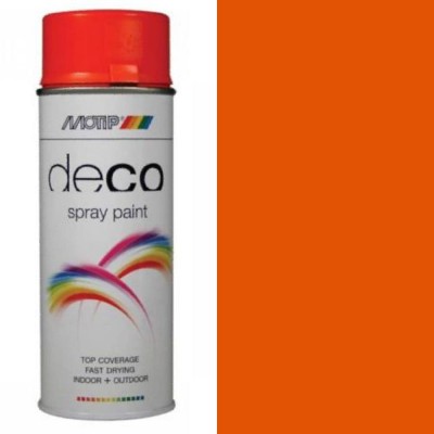 Paint, Deco Spray Aerosol 400ml, Orange RAL2004
