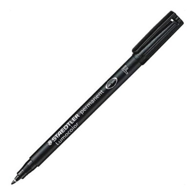 Pens, Black Fine Permanent Marker Waterproof Smudge Resistant Quick Dry