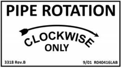 Pipe Rotation Label x 500