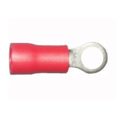 Red Ring 3.7mm Crimp Terminals, Pack of 100
