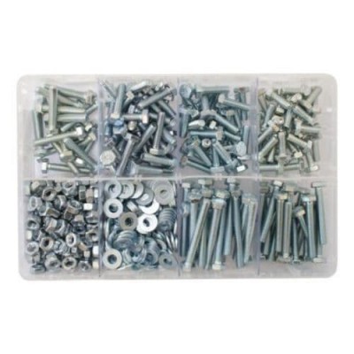 Screws M6 Hardware  Setscrews Hex Bolts, Nuts and Flat Washers, Assorted Box (480)