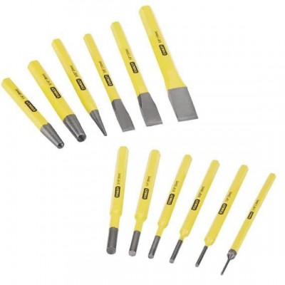 Stanley Punch and Chisel Set, 12 Pieces