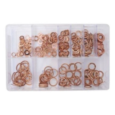 Washers Fuel Injection Copper, Assorted Box (360)